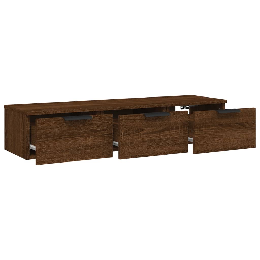 vidaXL Dulap de perete, stejar maro, 102x30x20 cm, lemn compozit
