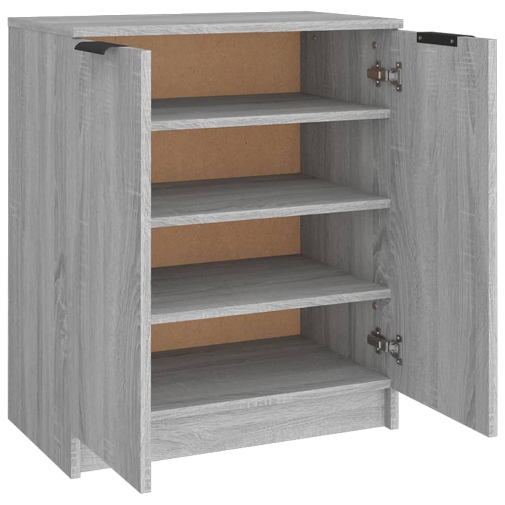 vidaXL Pantofar, gri sonoma, 59x35x70 cm, lemn prelucrat vidaXL Pantofar, gri sonoma, 59x35x70 cm, lemn prelucrat
