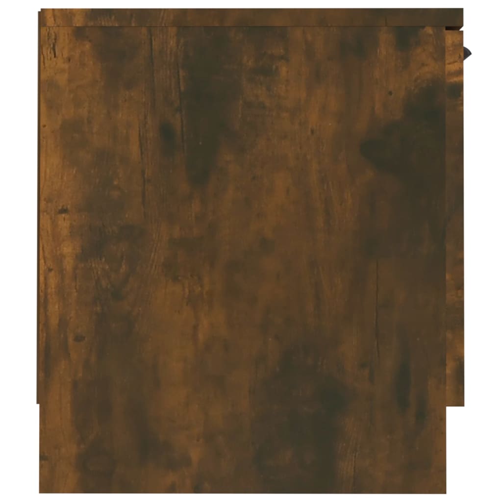 vidaXL Comodă TV, stejar fumuriu, 140x35x40 cm, lemn prelucrat vidaXL Comodă TV, stejar fumuriu, 140x35x40 cm, lemn prelucrat
