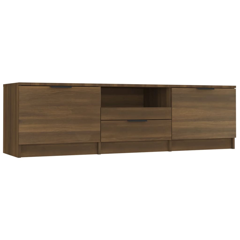 vidaXL Comodă TV, stejar maro, 140x35x40 cm, lemn prelucrat