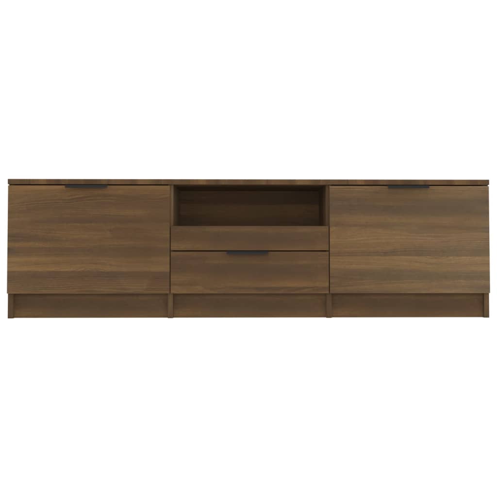 vidaXL Comodă TV, stejar maro, 140x35x40 cm, lemn prelucrat
