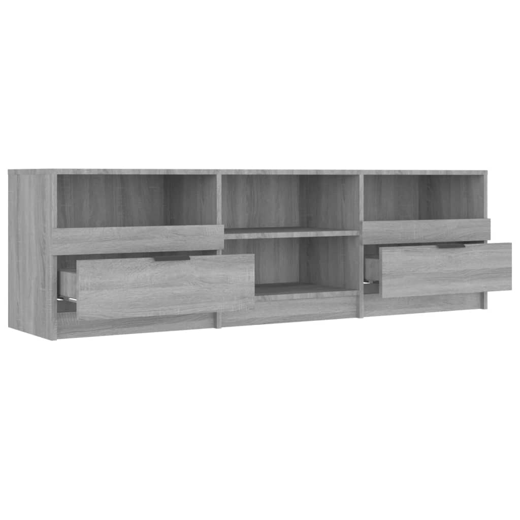 vidaXL Comodă TV, sonoma gri, 150x33,5x45 cm, lemn prelucrat