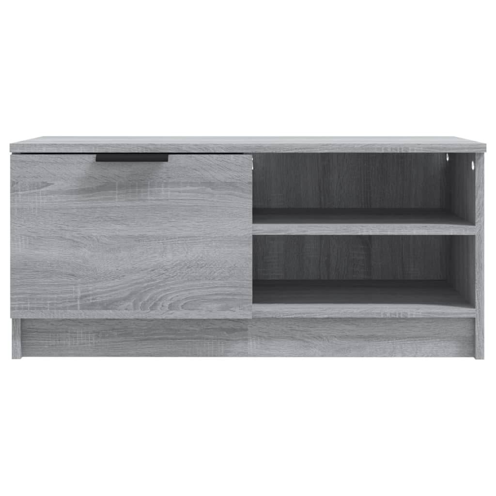 vidaXL Comodă TV, gri sonoma, 80x35x36,5 cm, lemn prelucrat vidaXL Comodă TV, gri sonoma, 80x35x36,5 cm, lemn prelucrat