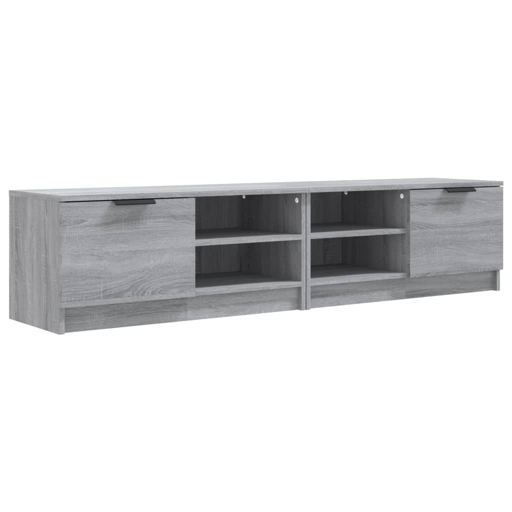vidaXL Comodă TV, 2 buc., Sonoma gri, 80x35x36,5 cm, lemn prelucrat