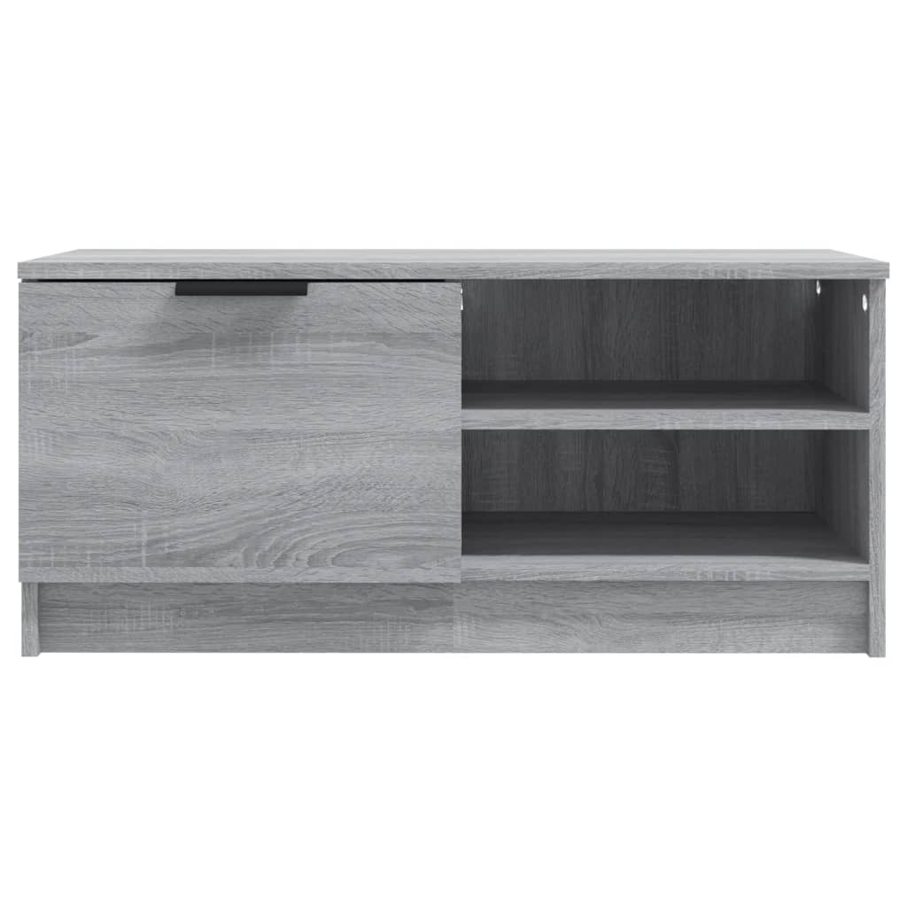 vidaXL Comodă TV, 2 buc., Sonoma gri, 80x35x36,5 cm, lemn prelucrat