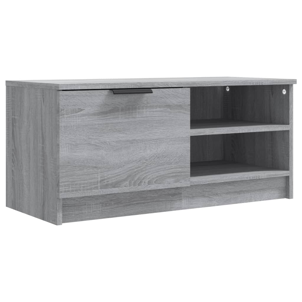 vidaXL Comodă TV, 2 buc., Sonoma gri, 80x35x36,5 cm, lemn prelucrat