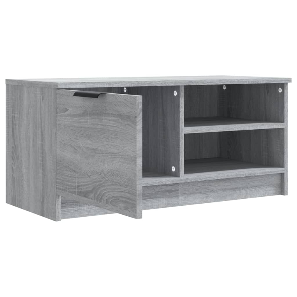 vidaXL Comodă TV, 2 buc., Sonoma gri, 80x35x36,5 cm, lemn prelucrat