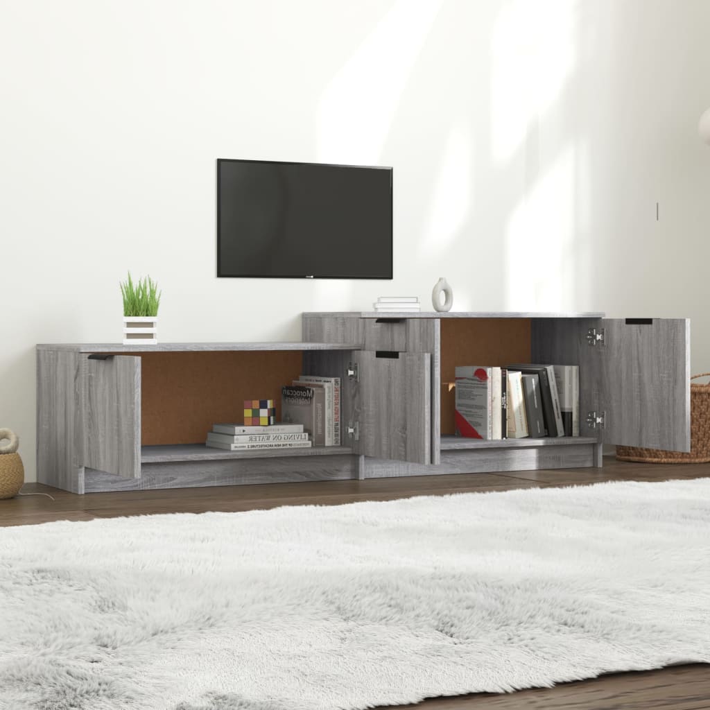 vidaXL Comodă TV, sonoma gri, 158,5x36x45 cm, lemn prelucrat vidaXL Comodă TV, sonoma gri, 158,5x36x45 cm, lemn prelucrat