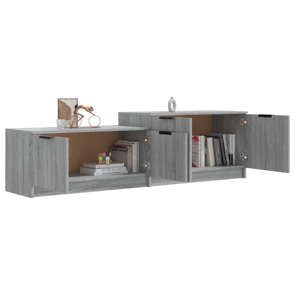 vidaXL Comodă TV, sonoma gri, 158,5x36x45 cm, lemn prelucrat vidaXL Comodă TV, sonoma gri, 158,5x36x45 cm, lemn prelucrat