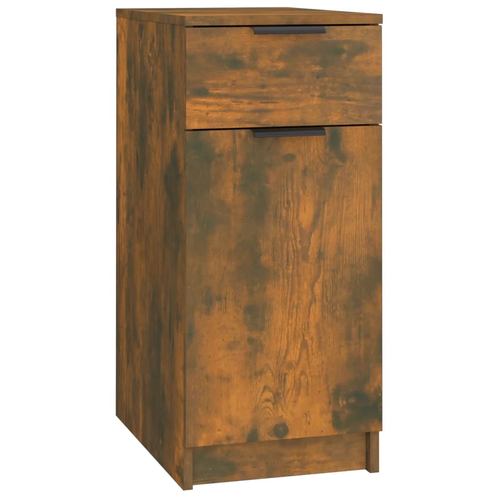 vidaXL Dulap de birou, stejar fumuriu, 33,5x50x75 cm, lemn prelucrat