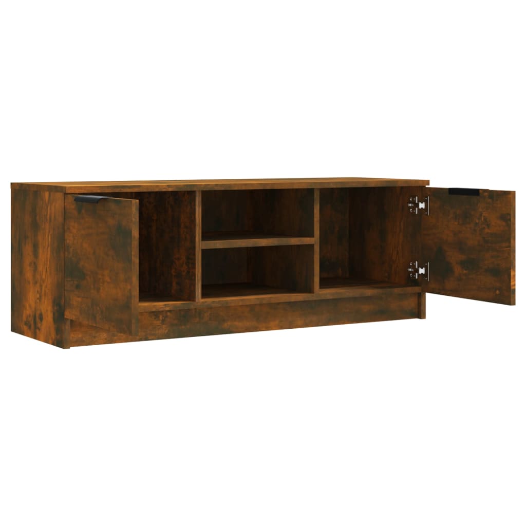 vidaXL Comodă TV, stejar fumuriu, 102x35x36,5 cm, lemn prelucrat vidaXL Comodă TV, stejar fumuriu, 102x35x36,5 cm, lemn prelucrat