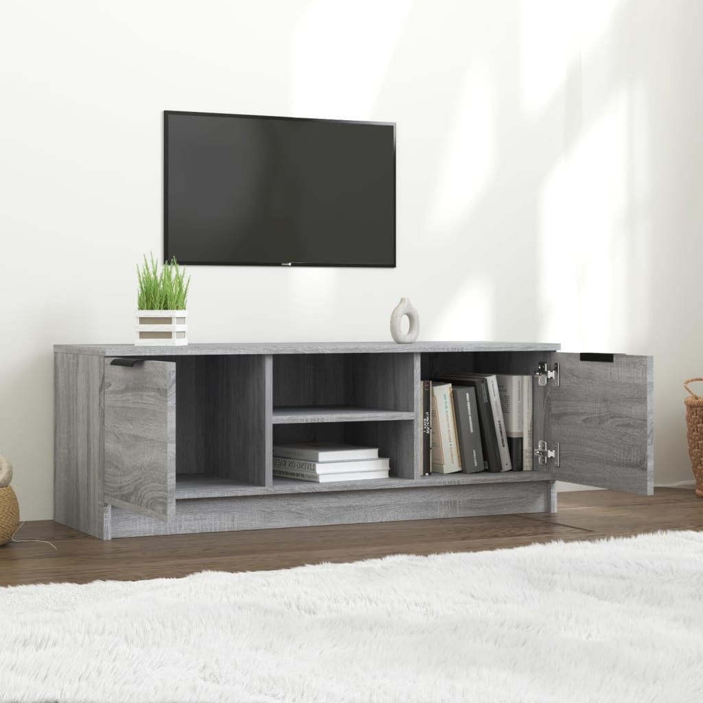 vidaXL Comodă TV, gri sonoma, 102x35x36,5 cm, lemn prelucrat vidaXL Comodă TV, gri sonoma, 102x35x36,5 cm, lemn prelucrat