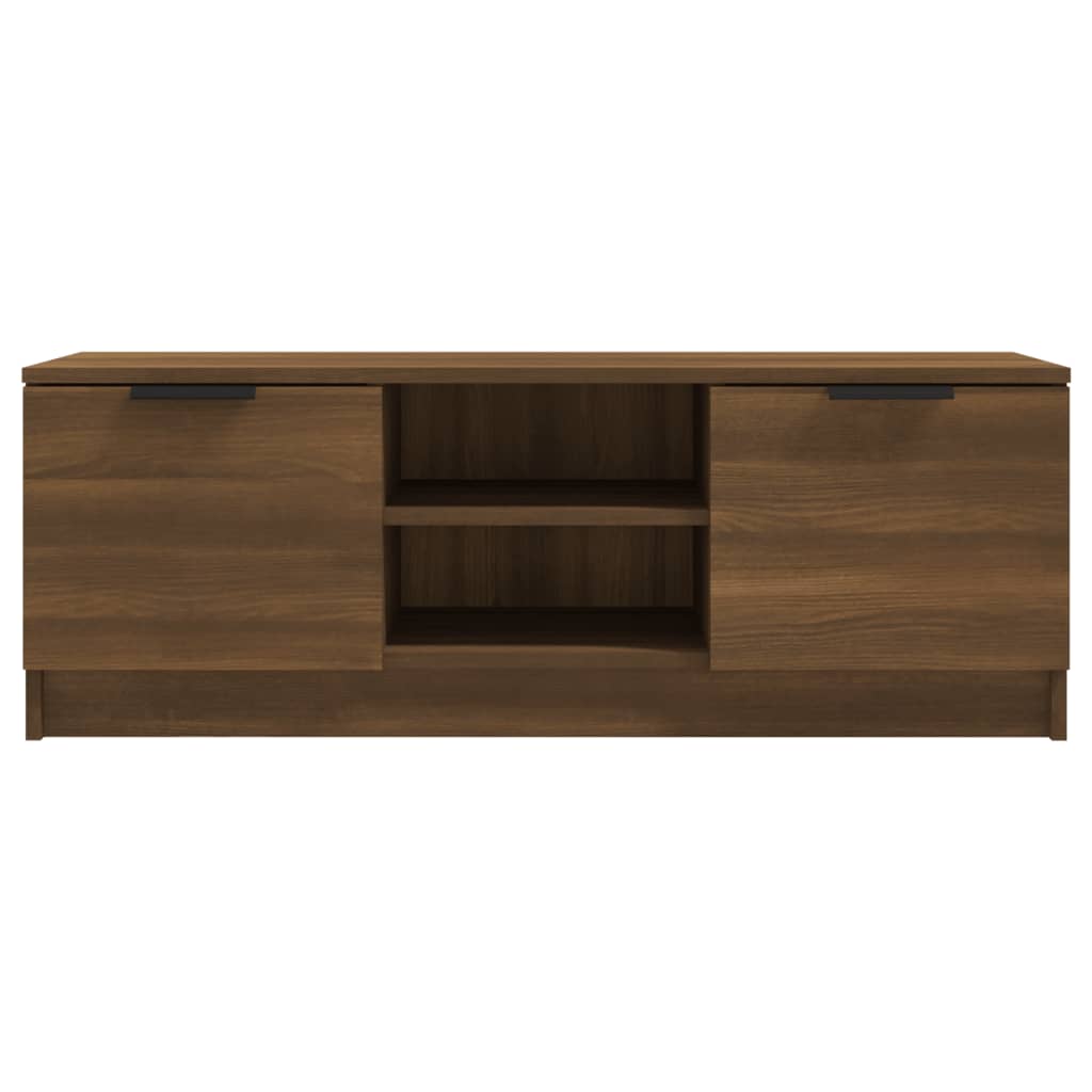 vidaXL Comodă TV, stejar maro, 102x35x36,5 cm, lemn prelucrat
