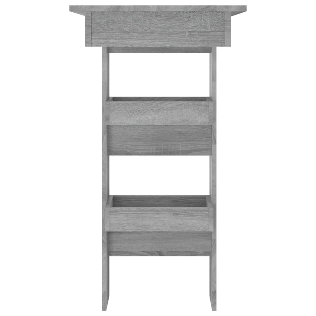 vidaXL Masă bar de perete gri sonoma 102x45x103,5 cm lemn compozit