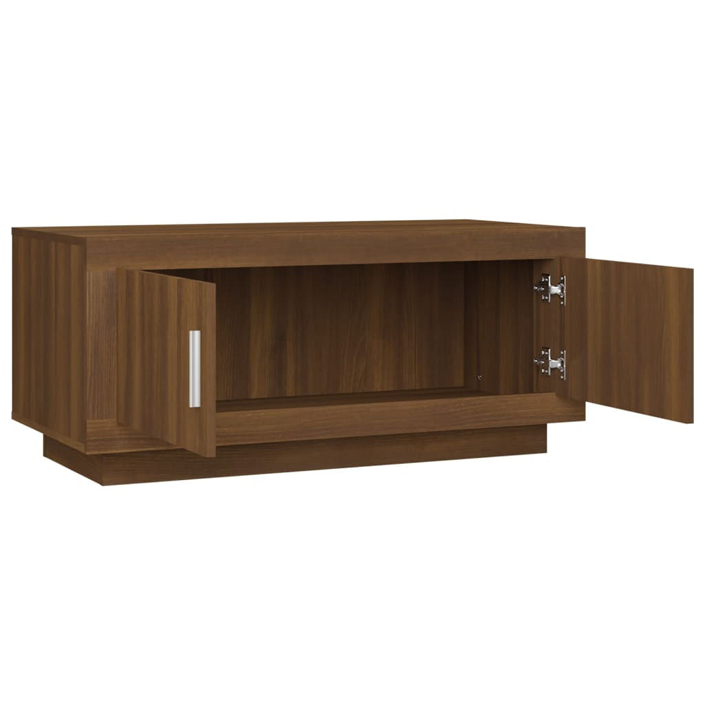 vidaXL Măsuță de cafea, stejar maro, 102x50x45 cm, lemn prelucrat vidaXL Măsuță de cafea, stejar maro, 102x50x45 cm, lemn prelucrat