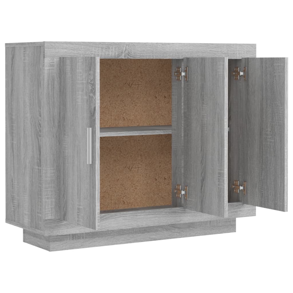 vidaXL Dulap, sonoma gri, 92x35x75 cm, lemn compozit