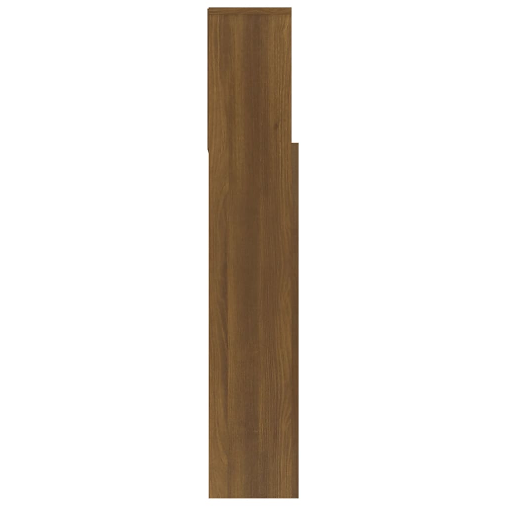 vidaXL Tăblie de pat cu dulap, stejar maro, 120x19x103,5 cm vidaXL Tăblie de pat cu dulap, stejar maro, 120x19x103,5 cm