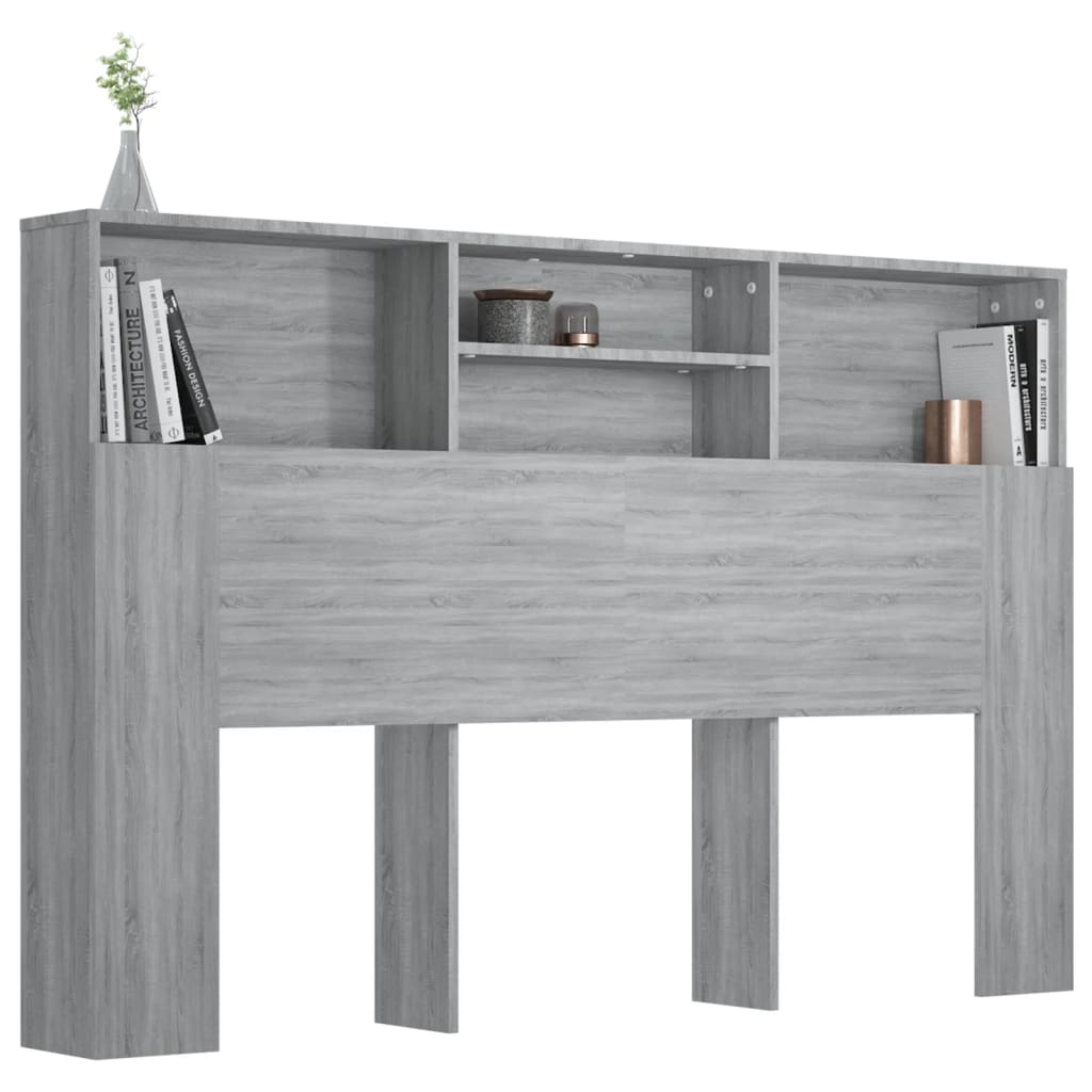 vidaXL Dulap tăblie, gri sonoma, 160x19x103,5 cm vidaXL Dulap tăblie, gri sonoma, 160x19x103,5 cm