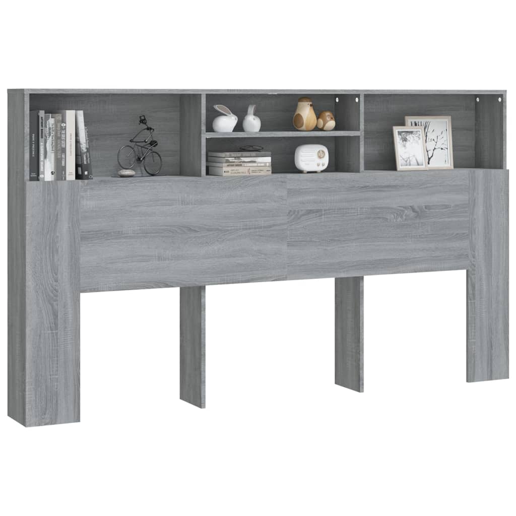 vidaXL Dulap tăblie, gri sonoma, 180x19x103,5 cm