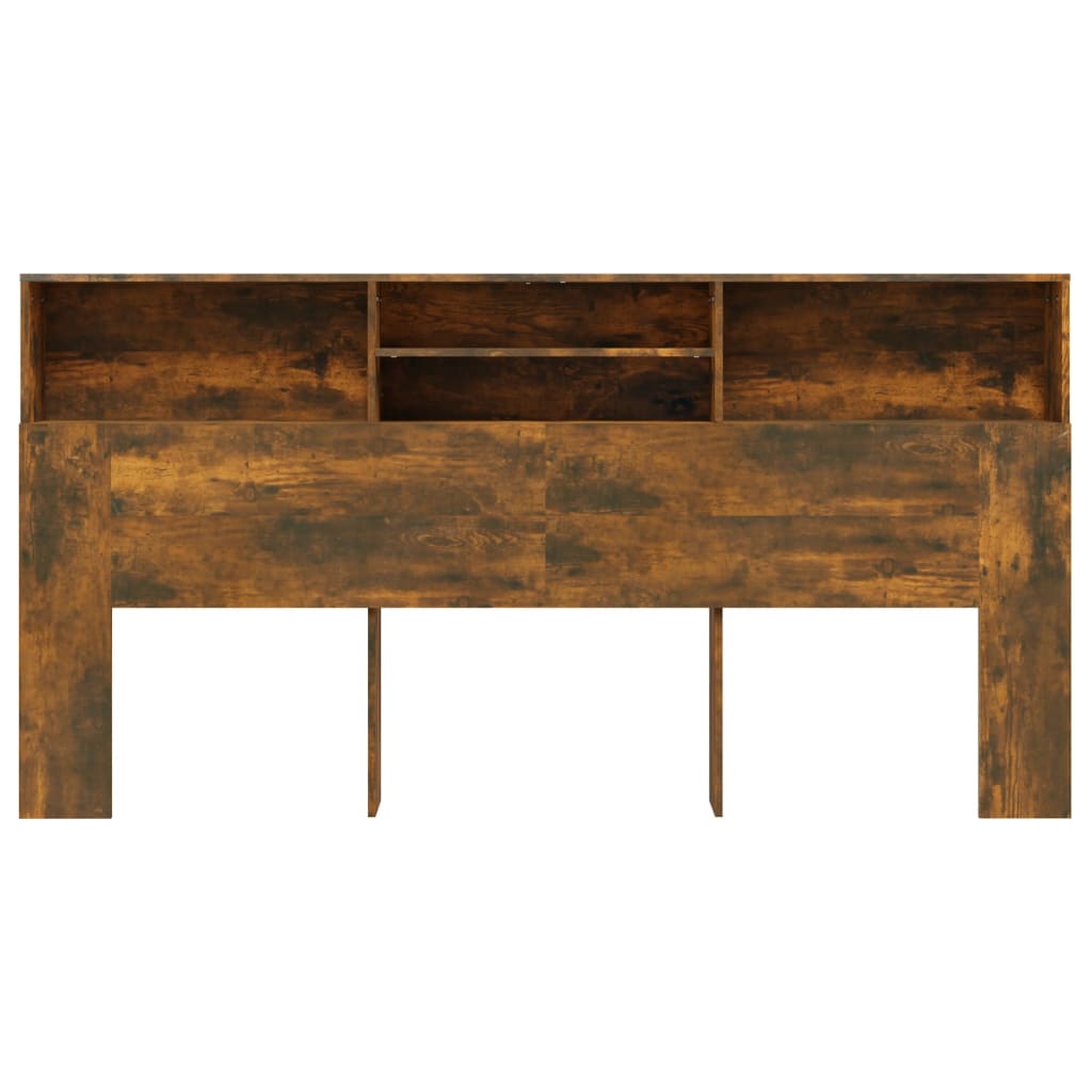 vidaXL Dulap tăblie, Stejar afumat, 200x19x103,5 cm