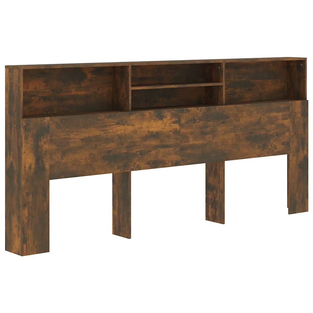 vidaXL Dulap tăblie, Stejar afumat, 220x19x103,5 cm