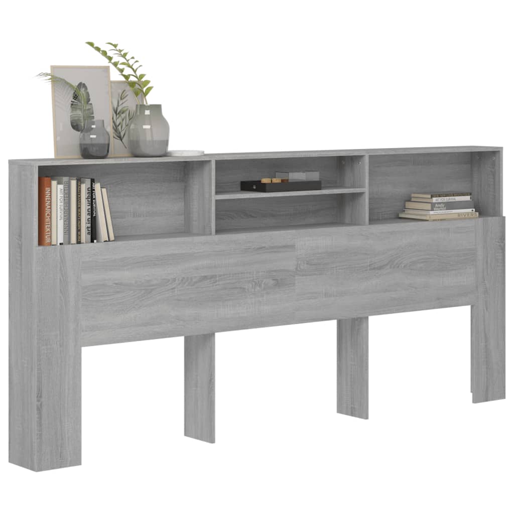 vidaXL Dulap tăblie, gri sonoma, 220x19x103,5 cm