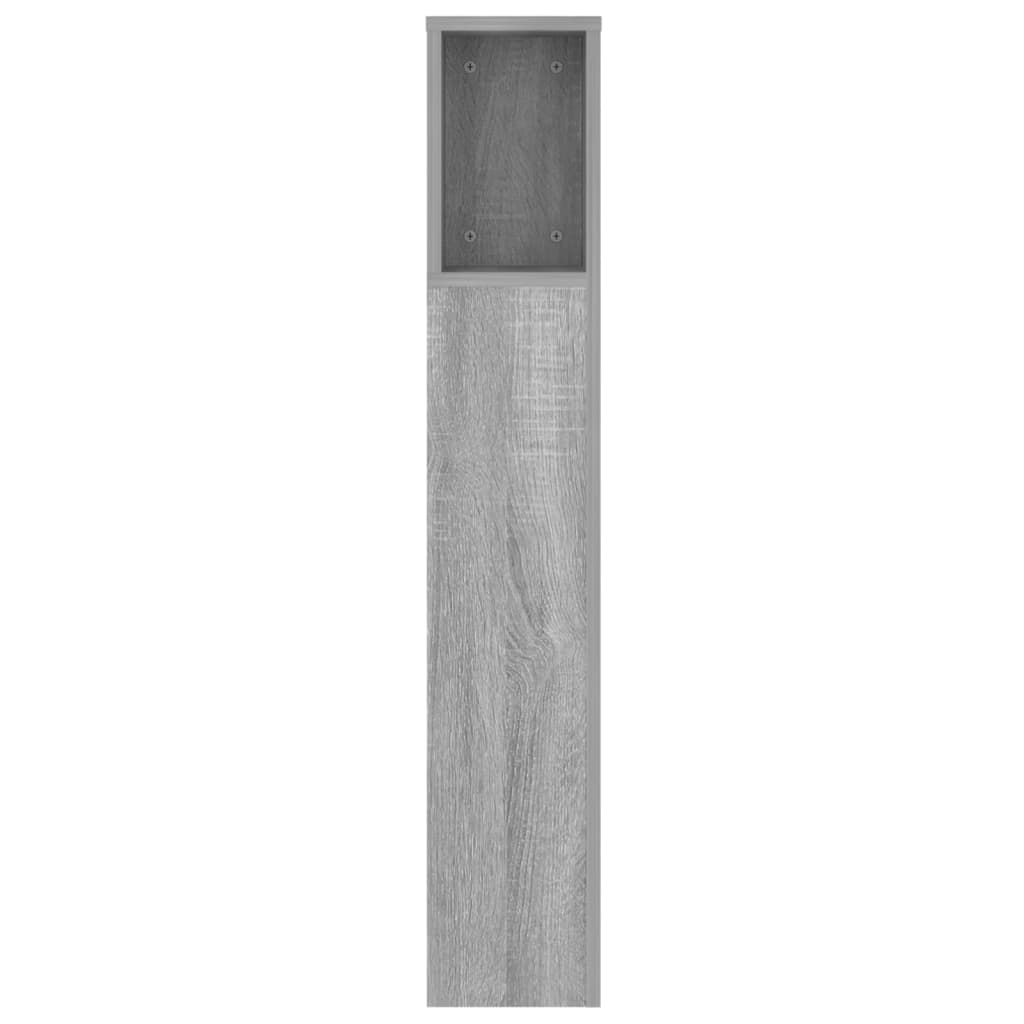 vidaXL Tăblie de pat cu dulap, gri sonoma, 140x18,5x104,5 cm vidaXL Tăblie de pat cu dulap, gri sonoma, 140x18,5x104,5 cm