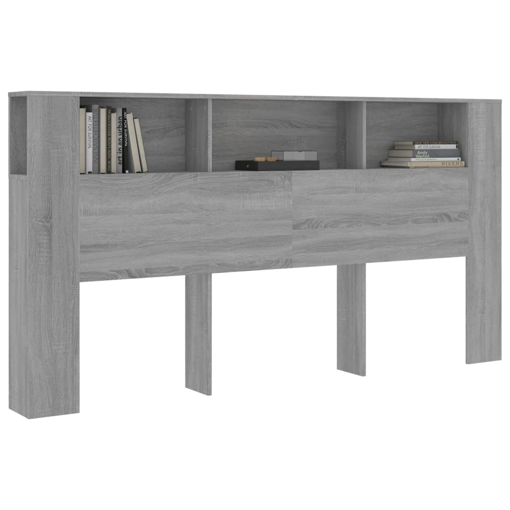 vidaXL Dulap tăblie, gri sonoma, 200x18,5x104,5 cm