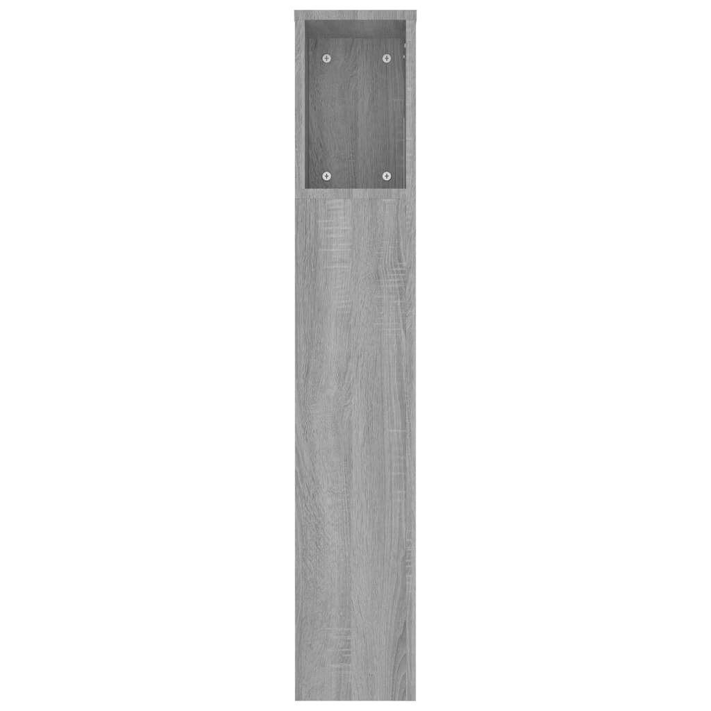 vidaXL Tăblie de pat cu dulap, gri sonoma, 220x18,5x104,5 cm vidaXL Tăblie de pat cu dulap, gri sonoma, 220x18,5x104,5 cm