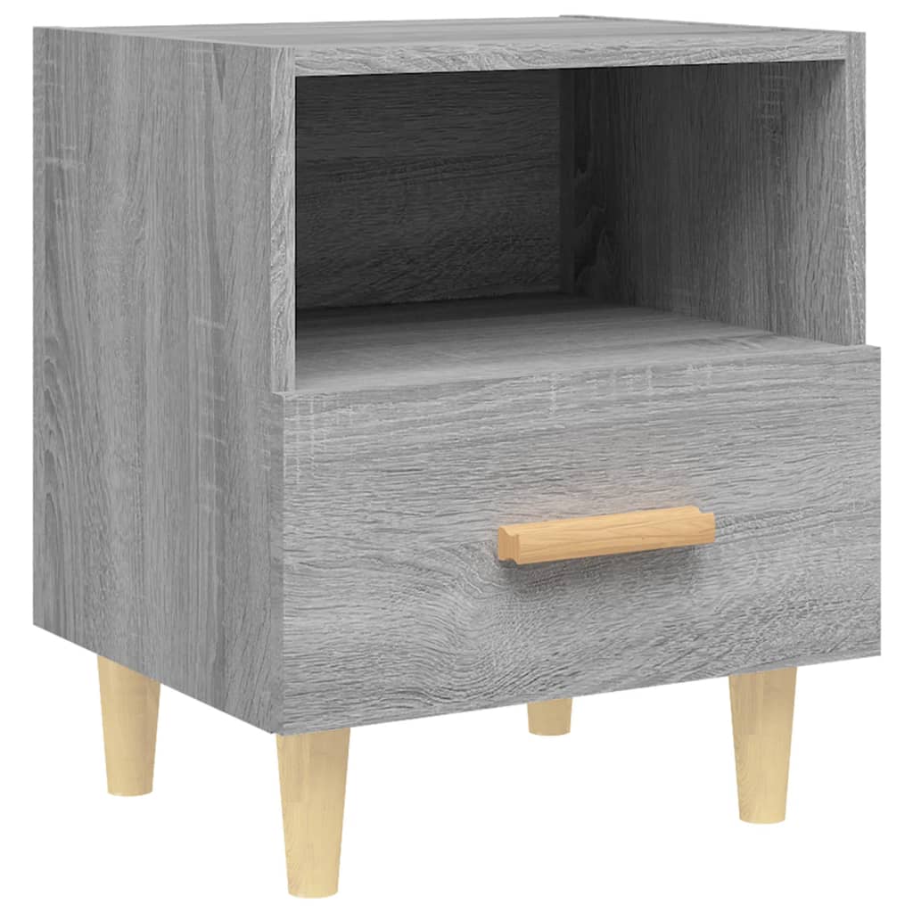 vidaXL Noptiere, 2 buc., gri sonoma, 40x35x47 cm vidaXL Noptiere, 2 buc., gri sonoma, 40x35x47 cm