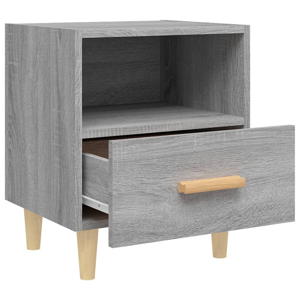 vidaXL Noptiere, 2 buc., gri sonoma, 40x35x47 cm vidaXL Noptiere, 2 buc., gri sonoma, 40x35x47 cm