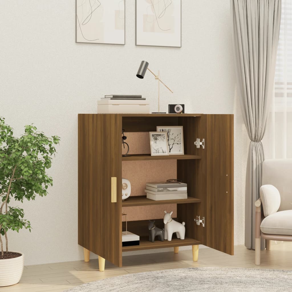 vidaXL Servantă, stejar maro, 70x34x90 cm, lemn prelucrat