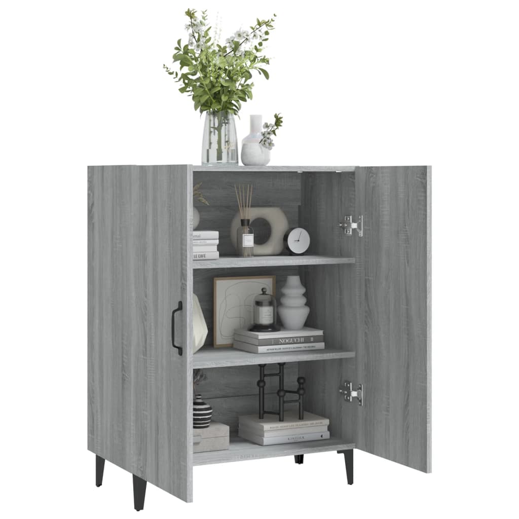 vidaXL Servantă, gri sonoma, 70x34x90 cm, lemn prelucrat vidaXL Servantă, gri sonoma, 70x34x90 cm, lemn prelucrat
