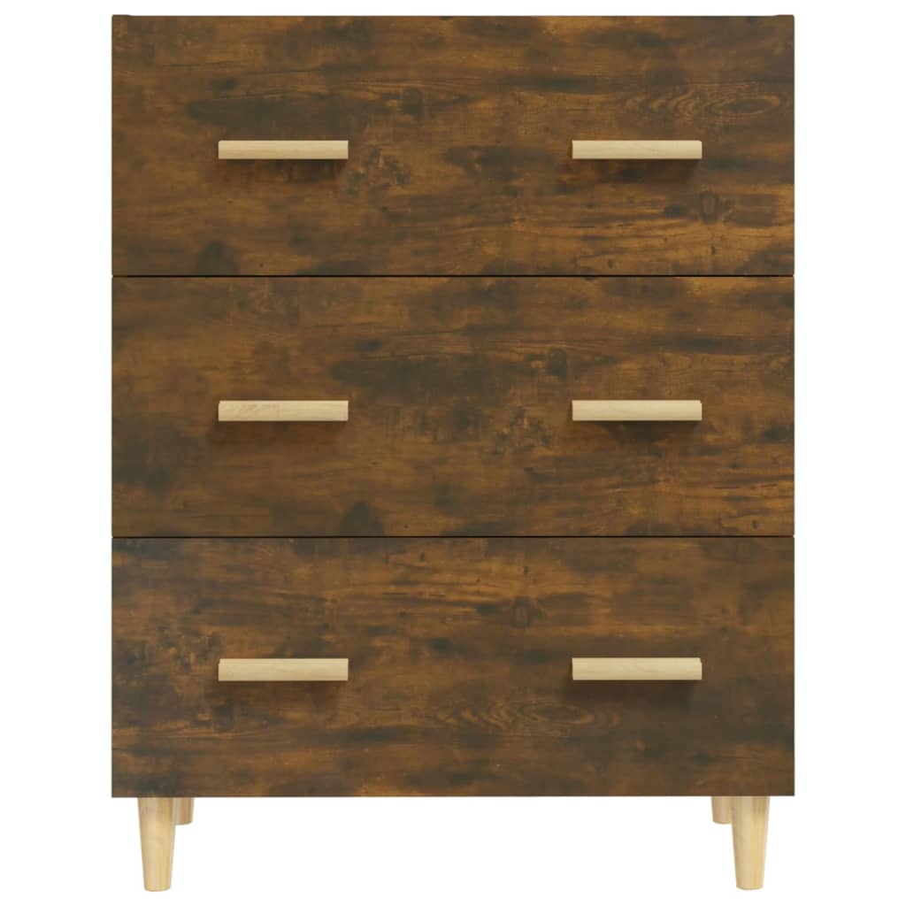 vidaXL Servantă, stejar fumuriu, 70x34x90 cm, lemn prelucrat