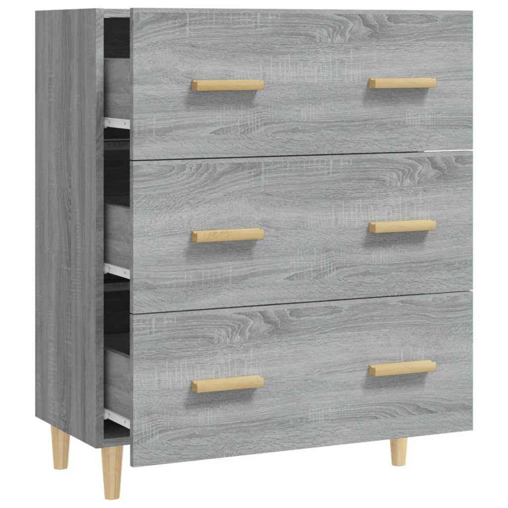 vidaXL Servantă, gri sonoma, 70x34x90 cm, lemn prelucrat