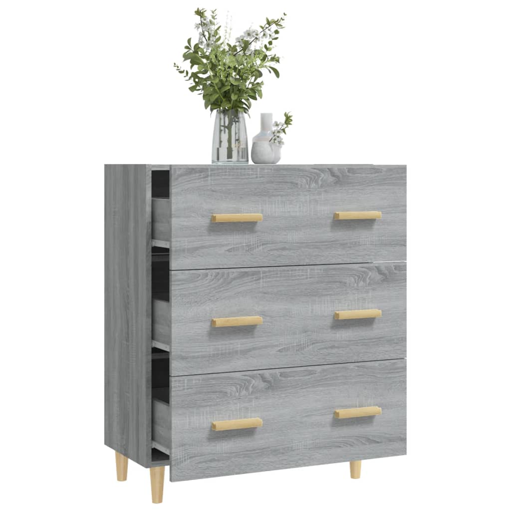 vidaXL Servantă, gri sonoma, 70x34x90 cm, lemn prelucrat