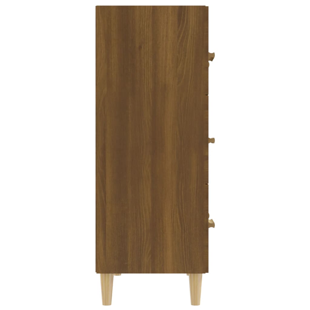 vidaXL Servantă, stejar maro, 70x34x90 cm, lemn prelucrat