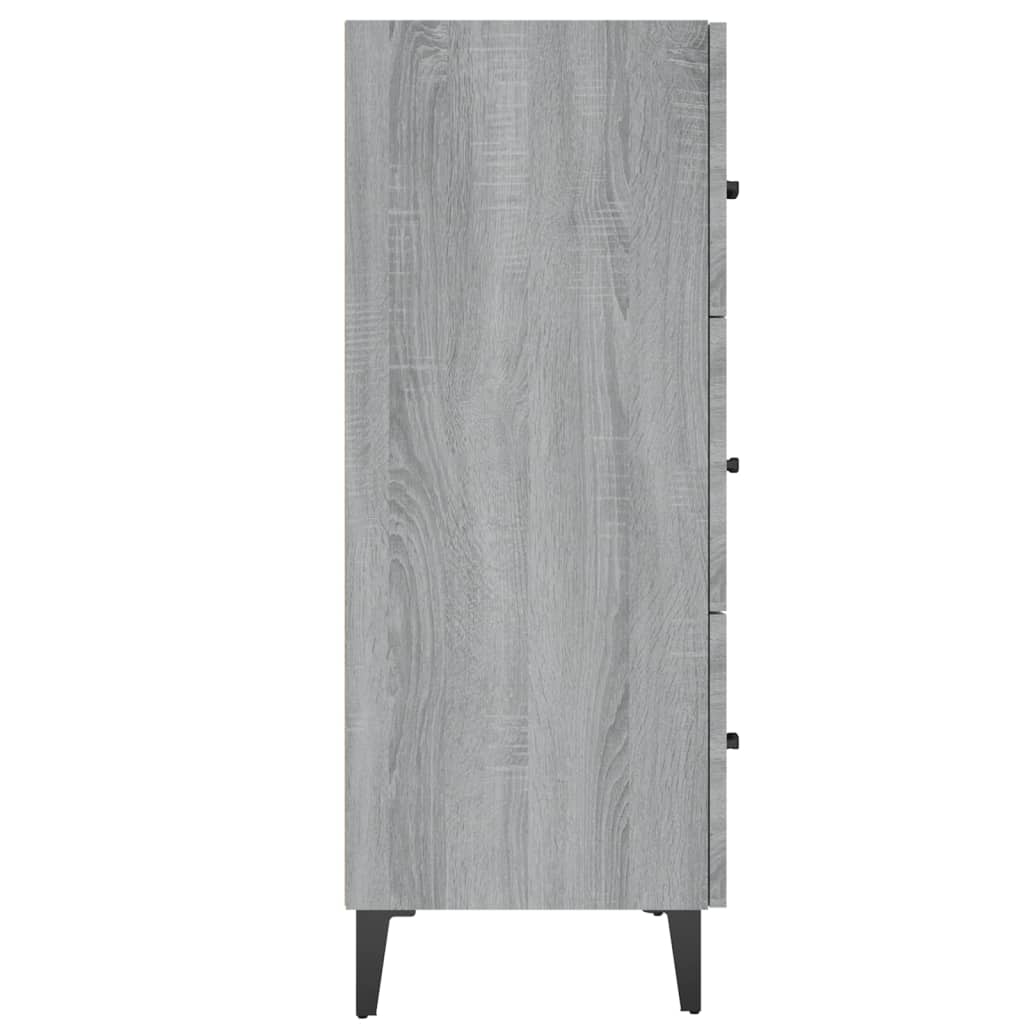vidaXL Dulap, gri sonoma, 69,5x34x90 cm, lemn compozit