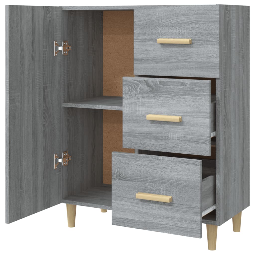 vidaXL Dulap, gri sonoma, 69,5x34x90 cm, lemn compozit