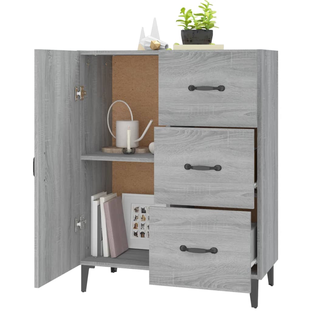 vidaXL Dulap, gri sonoma, 69,5x34x90 cm, lemn compozit vidaXL Dulap, gri sonoma, 69,5x34x90 cm, lemn compozit