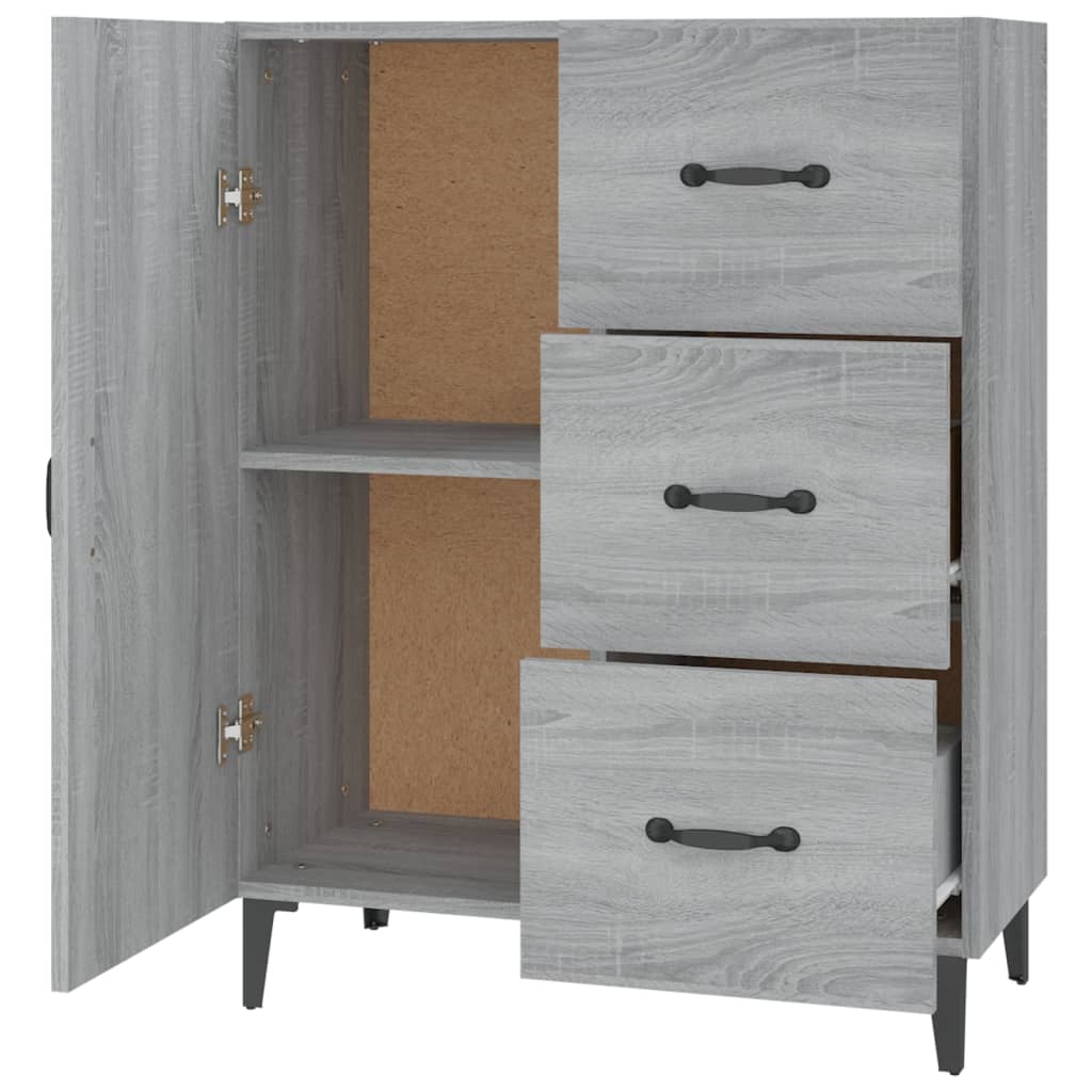 vidaXL Dulap, gri sonoma, 69,5x34x90 cm, lemn compozit vidaXL Dulap, gri sonoma, 69,5x34x90 cm, lemn compozit