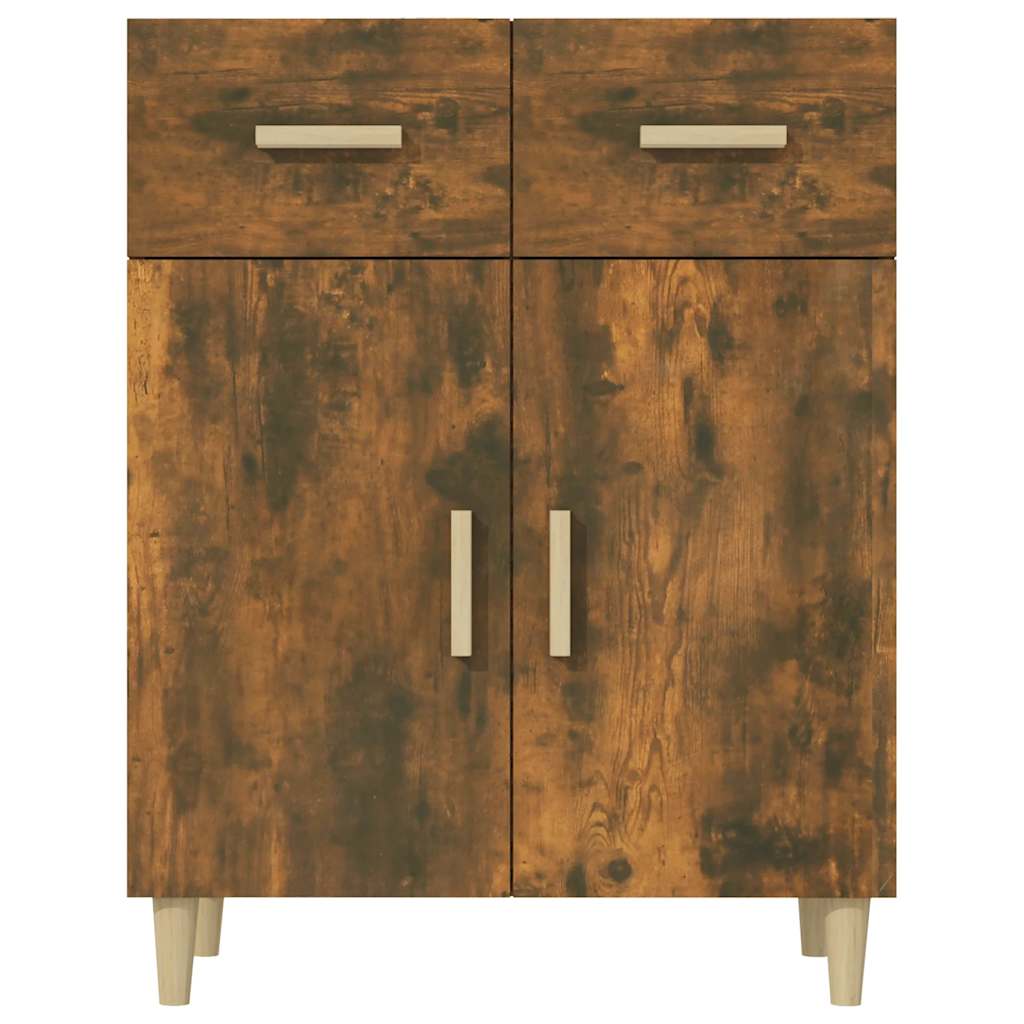 vidaXL Servantă, stejar fumuriu, 69,5x34x89 cm, lemn prelucrat