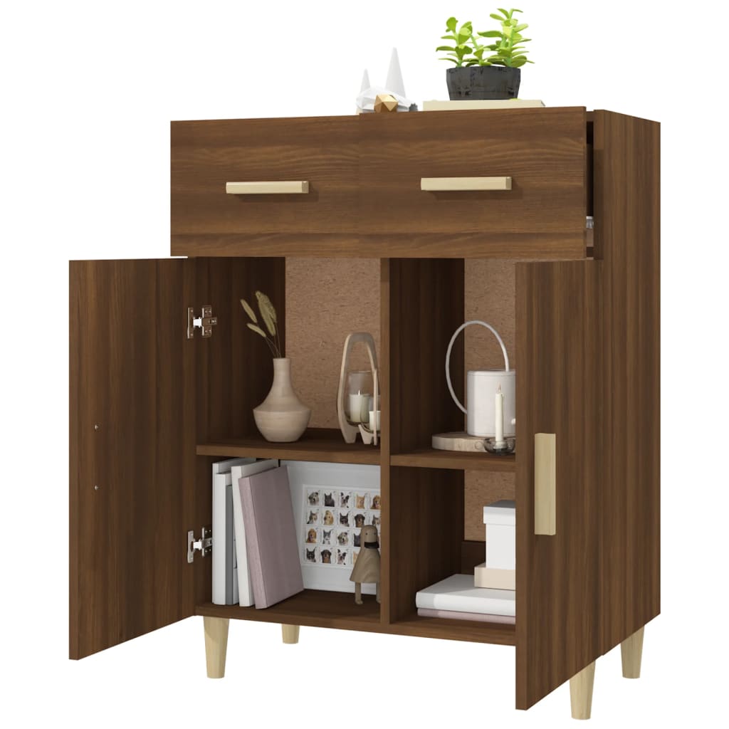 vidaXL Servantă, stejar maro, 69,5x34x89 cm, lemn prelucrat