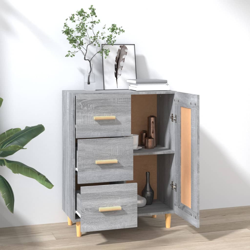 vidaXL Dulap, gri sonoma, 69,5x34x90 cm, lemn compozit