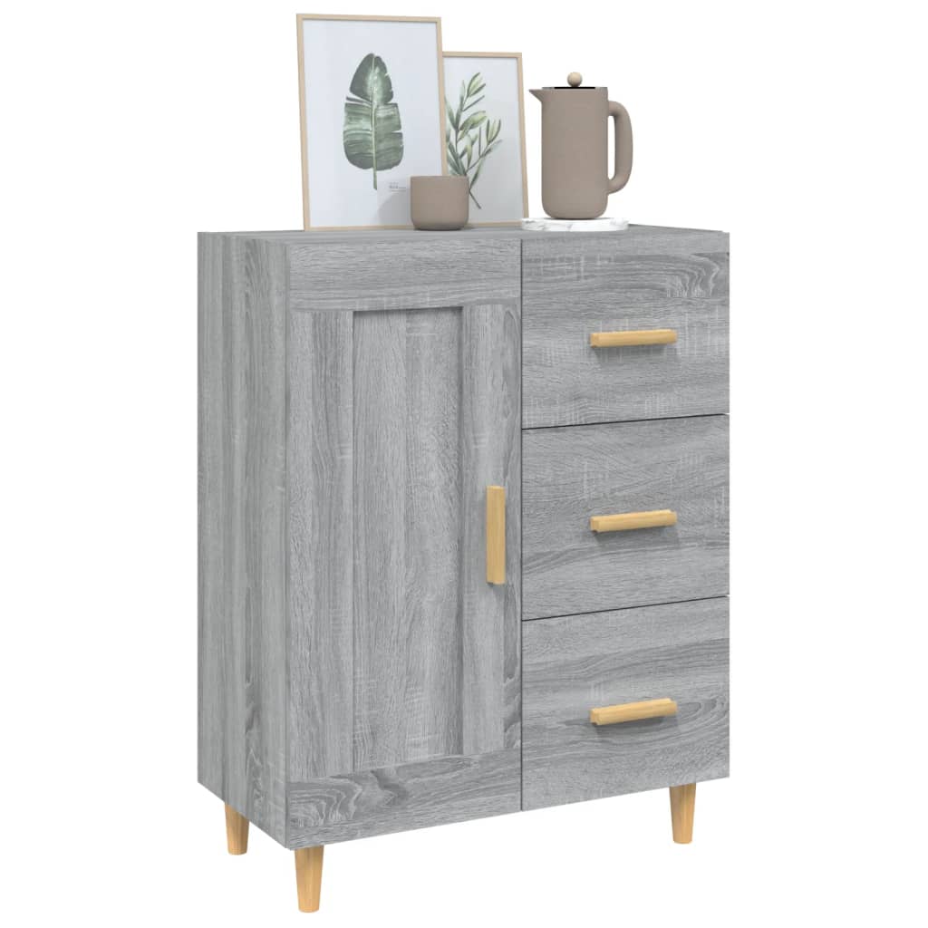 vidaXL Dulap, gri sonoma, 69,5x34x90 cm, lemn compozit