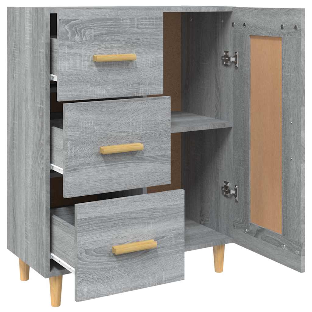 vidaXL Dulap, gri sonoma, 69,5x34x90 cm, lemn compozit