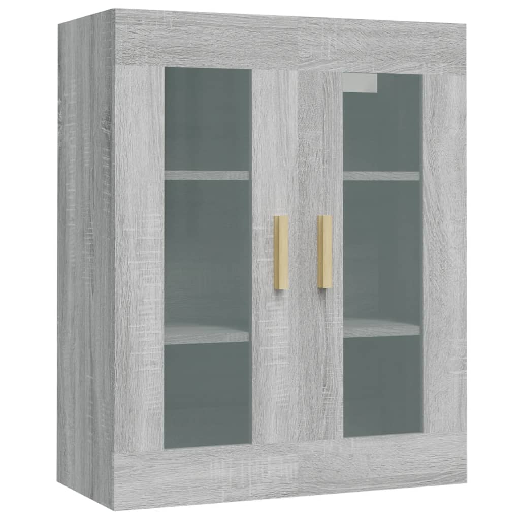 vidaXL Dulap de perete suspendat, gri sonoma, 69,5x34x90 cm vidaXL Dulap de perete suspendat, gri sonoma, 69,5x34x90 cm