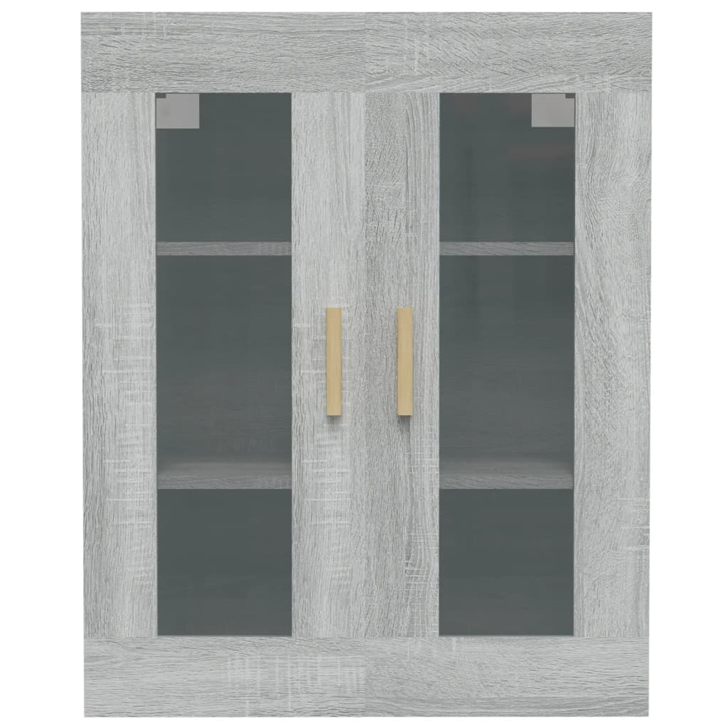vidaXL Dulap de perete suspendat, gri sonoma, 69,5x34x90 cm vidaXL Dulap de perete suspendat, gri sonoma, 69,5x34x90 cm