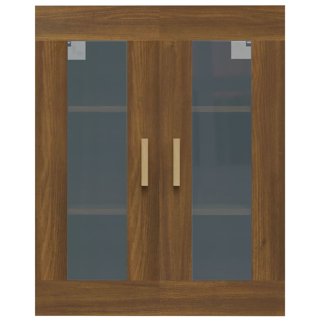 vidaXL Dulap de perete suspendat, stejar maro, 69,5x34x90 cm