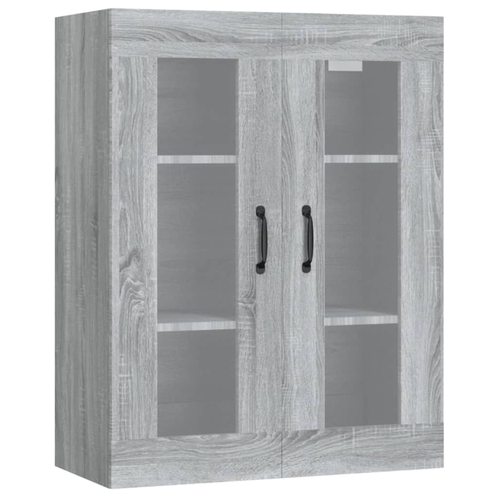 vidaXL Dulap de perete suspendat, gri sonoma, 69,5x34x90 cm